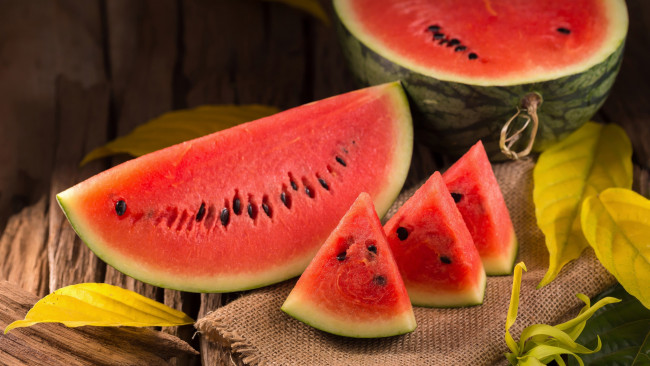 Обои картинки фото еда, арбуз