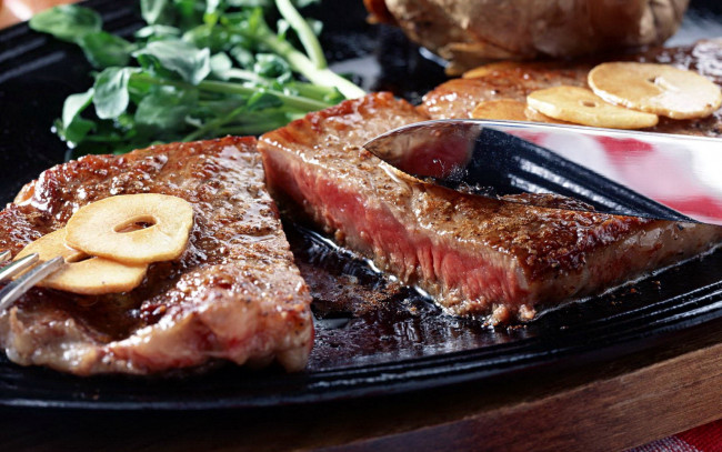 Обои картинки фото еда, мясные блюда, мясо, стейк