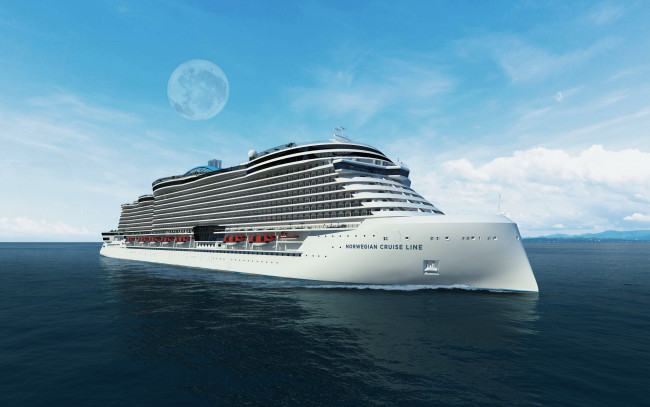 Обои картинки фото корабли, лайнеры, море, лайнер, круиз