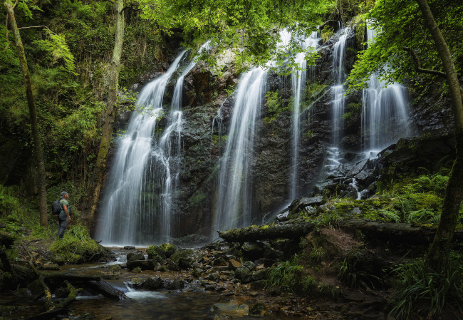 Обои картинки фото природа, водопады, простор