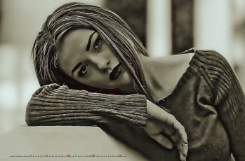 Картинка календари компьютерный+дизайн 2019 calendar женщина девушка взгляд