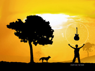 обоя love, to, music, векторная, графика