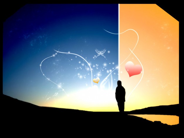 Обои картинки фото on, the, line, векторная, графика