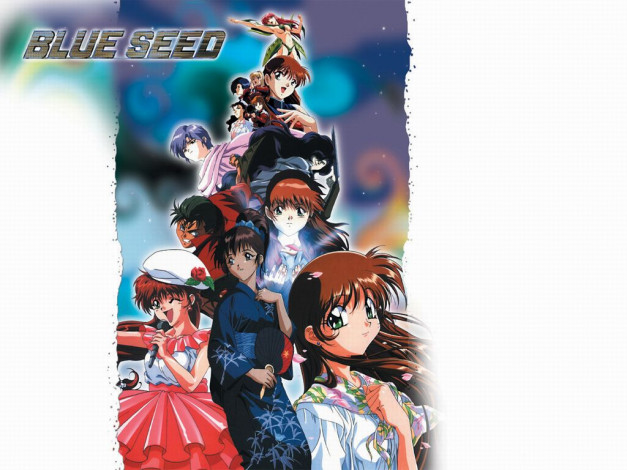 Обои картинки фото аниме, blue, seed