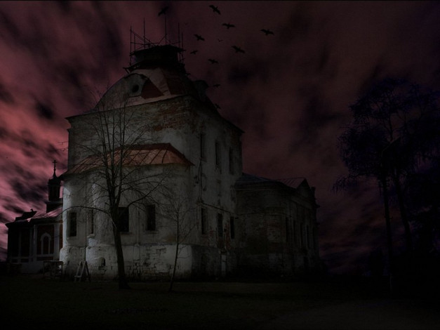 Обои картинки фото дом, приведением, kotgav, club, foto, ru, разное