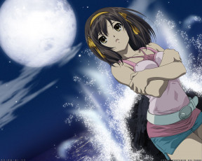 Картинка аниме the melancholy of haruhi suzumiya