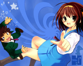 Картинка аниме the melancholy of haruhi suzumiya