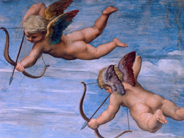 Обои картинки фото рисованные, raffaello, santi