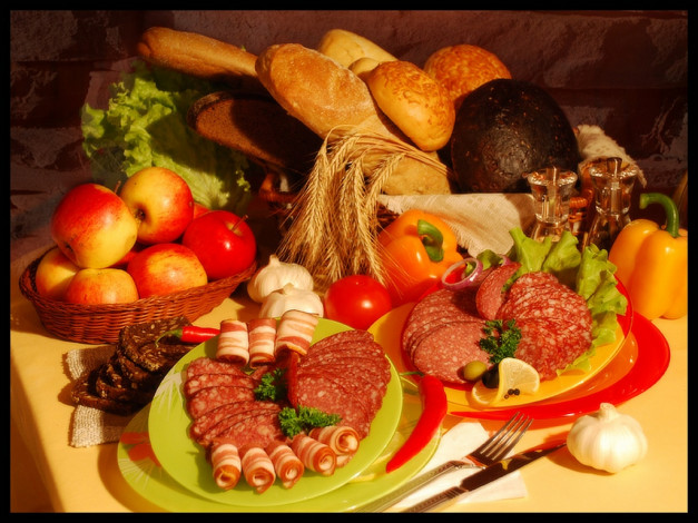 Обои картинки фото gsdesign, кулинарный, букет, еда, натюрморт