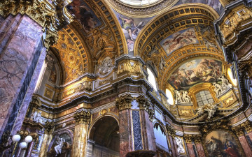 Картинка интерьер убранство роспись храма