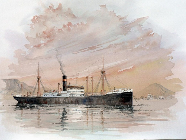 Обои картинки фото корабли, рисованные