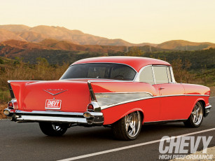 Картинка 1957 chevy bel air автомобили chevrolet