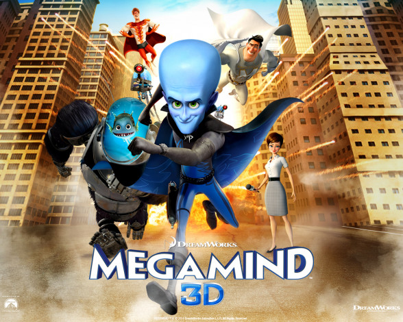Обои картинки фото мультфильмы, megamind