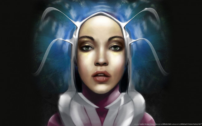 Обои картинки фото jupiter, airways, stewardess, фэнтези, девушки