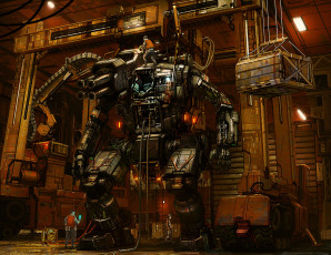 Картинка фэнтези иные миры времена сборка робот