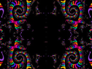 Картинка 3д графика fractal фракталы узор тёмный