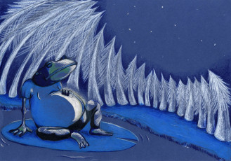 Картинка рисованные животные лягушка