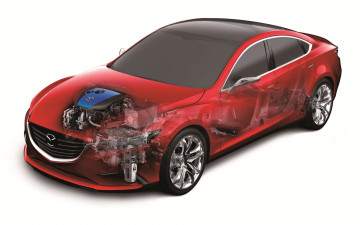 Картинка mazda takeri 2011 автомобили рентген фон светлый