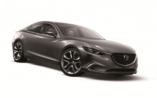 Обои картинки фото mazda, takeri, 2011, автомобили, фон, светлый