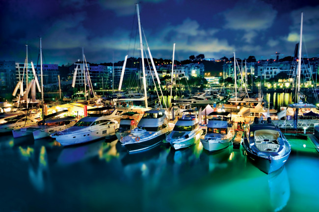 Обои картинки фото корабли, порты, причалы, сингапур, яхты