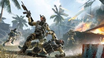 Картинка видео игры warface пальмы город бой