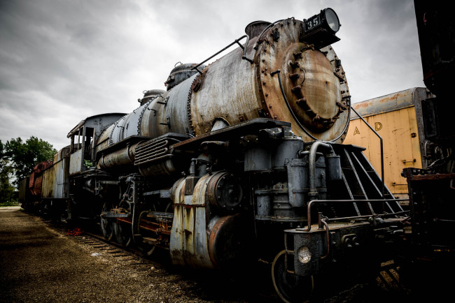 Обои картинки фото техника, паровозы, рельсы, железная, дорога, паровоз