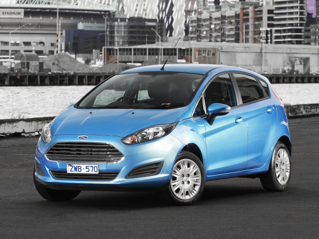 Обои картинки фото автомобили, ford, 2013г, au-spec, 5-door, s, fiesta