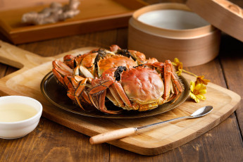 Картинка еда рыба +морепродукты +суши +роллы краб морепродукт соус цветы