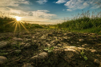 Картинка природа восходы закаты простор