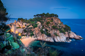 Картинка tossa+de+mar города -+пейзажи побережье