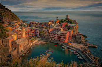 Картинка vernazza +italy города -+панорамы побережье