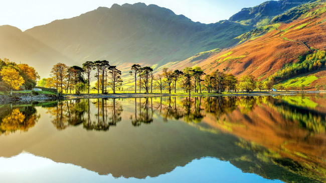 Обои картинки фото lake buttermere, england, природа, реки, озера, lake, buttermere