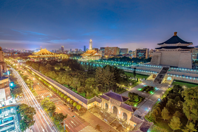 Обои картинки фото taipei,  taiwan, города, тайбэй , тайвань,  китай, панорама