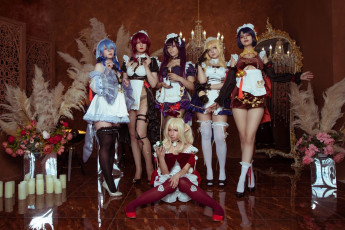 Картинка девушки -+креатив +косплей образы костюмы свечи цветы