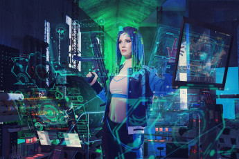 Картинка девушки ксана+станкевич образ костюм технологии оружие