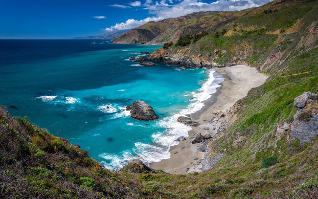 Обои картинки фото big sur, california, природа, побережье, big, sur