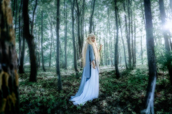 обоя девушки, - креатив,  косплей, anmaro, образ, костюм, лес