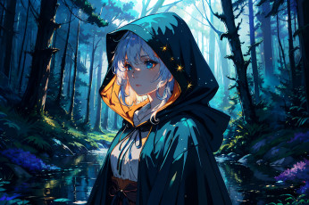 Картинка аниме пейзажи +природа нейросети графика нейроарт ai art нейронные сети рисунки нейро искусство