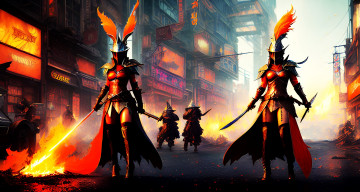 Картинка фэнтези люди нейросети графика нейроарт ai art нейронные сети рисунки нейро искусство