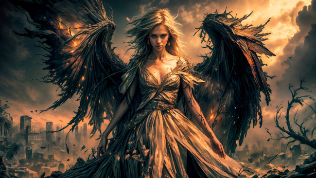 Обои картинки фото фэнтези, ангелы, нейросети, графика, нейроарт, ai, art, нейронные, сети, рисунки, нейро, искусство, нейрографика, graphics, neuroart, neural, networks, drawings, neuro, neurography