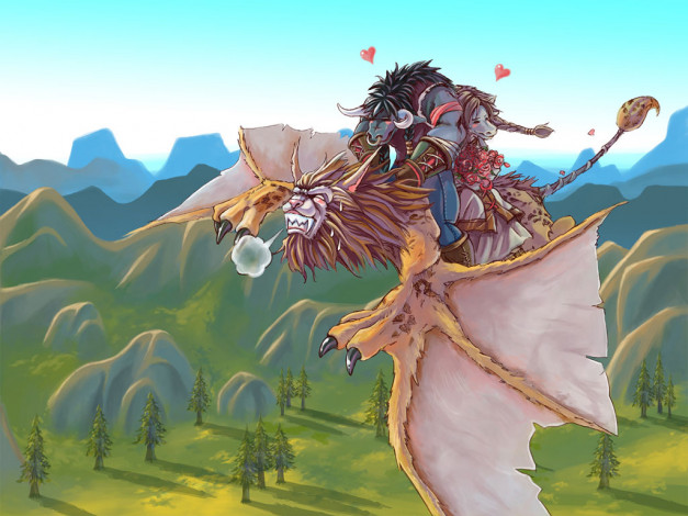 Обои картинки фото valentines, day, видео, игры, world, of, warcraft