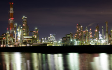 Картинка города огни ночного