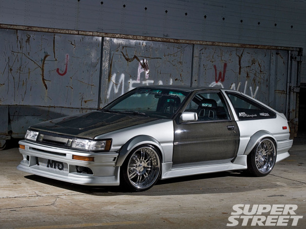 Обои картинки фото 1985, toyota, corolla, hatchback, автомобили