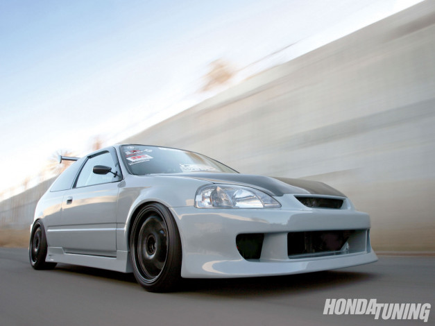 Обои картинки фото 1997, honda, civic, dx, автомобили