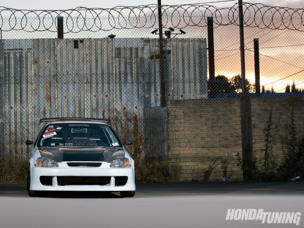 Обои картинки фото 1997, honda, civic, dx, автомобили