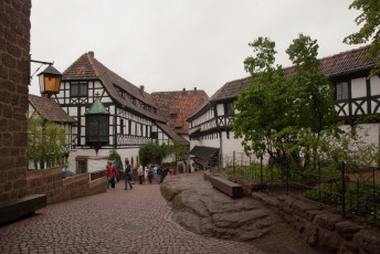 Картинка wartburg германия города улицы площади набережные деревья брусчатка