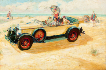 Картинка рисованные авто мото люди