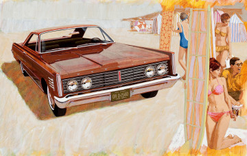 Картинка рисованные авто мото люди