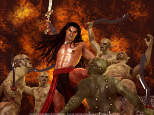 Картинка 3д графика fantasy фантазия embattled