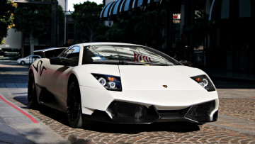 Картинка lamborghini murcielago автомобили выставки уличные фото скорость изящество стиль автомобиль мощь